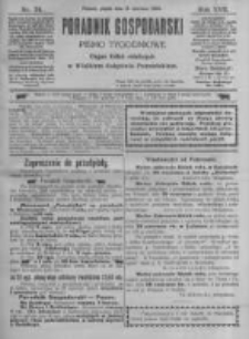 Poradnik Gospodarski. Pismo Tygodniowe. 1906.06.15 R.17 nr24