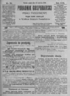 Poradnik Gospodarski. Pismo Tygodniowe. 1906.06.29 R.17 nr26