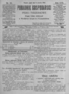 Poradnik Gospodarski. Pismo Tygodniowe. 1906.08.10 R.17 nr32