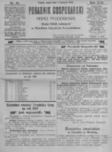 Poradnik Gospodarski. Pismo Tygodniowe. 1906.11.02 R.17 nr44