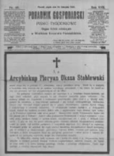Poradnik Gospodarski. Pismo Tygodniowe. 1906.11.30 R.17 nr48