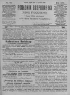 Poradnik Gospodarski. Pismo Tygodniowe. 1906.12.07 R.17 nr49