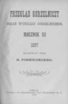 Przegląd Gorzelniczy. Organ Wydziału Gorzelniczego. 1897 R.3 nr1