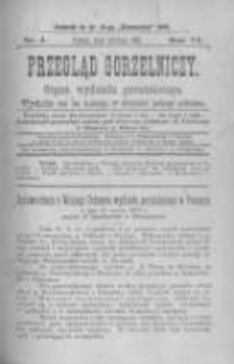 Przegląd Gorzelniczy. Organ Wydziału Gorzelniczego. 1900 R.6 nr4