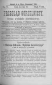Przegląd Gorzelniczy. Organ Wydziału Gorzelniczego. 1902 R.8 nr7