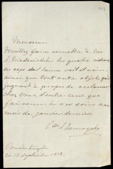 Listy od Zamoyskiej Jadwigii do Leonarda Niedźwieckiego