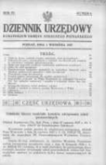 Dziennik Urzędowy Kuratorjum Okręgu Szkolnego Poznańskiego 1927.09.01 R.4 Nr4