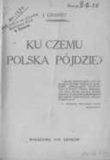 Ku czemu Polska pójdzie ?