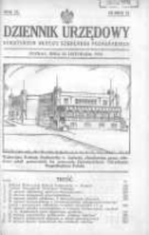 Dziennik Urzędowy Kuratorjum Okręgu Szkolnego Poznańskiego 1932.11.22 R.9 Nr11