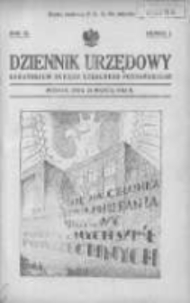 Dziennik Urzędowy Kuratorjum Okręgu Szkolnego Poznańskiego 1934.03.24 R.11 Nr3