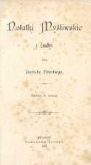 Notatki myśliwskie z Indyi