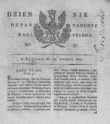 Dziennik Departamentu Kaliskiego. 1809.04.25 nr17