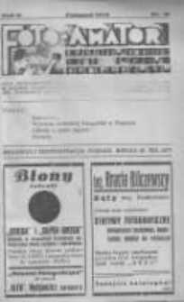Foto-Amator: bezpłatny dodatek miesięczny Drogerzysty 1934 listopad R.2 Nr10