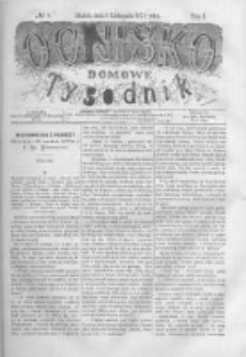 Ognisko Domowe. Tygodnik. 1874.11.06 T.1 nr6