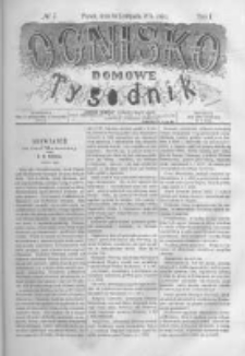 Ognisko Domowe. Tygodnik. 1874.11.13 T.1 nr7