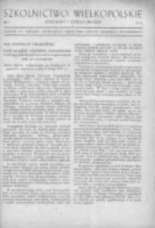 Szkolnictwo Wielkopolskie: materiały i opracowania: dodatek do Dziennika Urzędowego Kuratorium Okręgu Szkolnego Poznańskiego 1946 Nr1