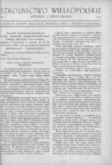 Szkolnictwo Wielkopolskie: materiały i opracowania: dodatek do Dziennika Urzędowego Kuratorium Okręgu Szkolnego Poznańskiego 1946 Nr3