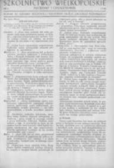 Szkolnictwo Wielkopolskie: materiały i opracowania: dodatek do Dziennika Urzędowego Kuratorium Okręgu Szkolnego Poznańskiego 1948 Nr5