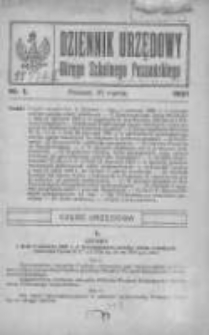 Dziennik Urzędowy Okręgu Szkolnego Poznańskiego 1921.03.31 Nr1