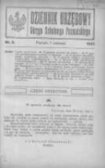 Dziennik Urzędowy Okręgu Szkolnego Poznańskiego 1921.06.01 Nr3