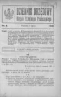Dziennik Urzędowy Okręgu Szkolnego Poznańskiego 1921.07.01 Nr4