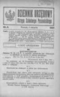 Dziennik Urzędowy Okręgu Szkolnego Poznańskiego 1921.08.01 Nr5