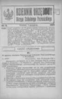 Dziennik Urzędowy Okręgu Szkolnego Poznańskiego 1921.09.01 Nr6
