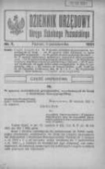Dziennik Urzędowy Okręgu Szkolnego Poznańskiego 1921.10.01 Nr7
