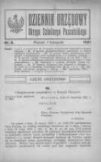Dziennik Urzędowy Okręgu Szkolnego Poznańskiego 1921.11.01 Nr8