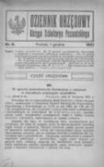 Dziennik Urzędowy Okręgu Szkolnego Poznańskiego 1921.12.01 Nr9