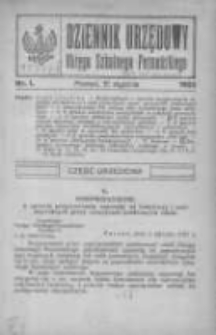Dziennik Urzędowy Okręgu Szkolnego Poznańskiego 1922.01.15 Nr1