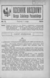 Dziennik Urzędowy Okręgu Szkolnego Poznańskiego 1922.05.01 Nr4