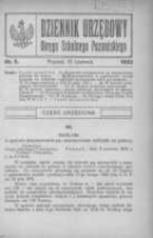 Dziennik Urzędowy Okręgu Szkolnego Poznańskiego 1922.06.15 Nr5