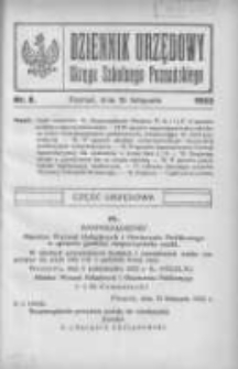 Dziennik Urzędowy Okręgu Szkolnego Poznańskiego 1922.11.16 Nr8