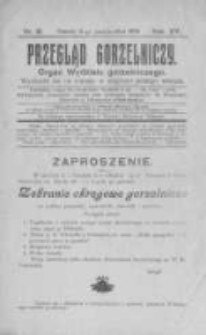Przegląd Gorzelniczy. Organ Wydziału Gorzelniczego. 1909 R.15 nr10