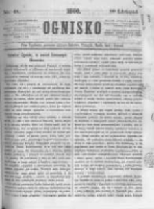 Ognisko. 1860.11.10 R.1 nr46