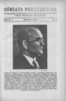 Oświata Pozaszkolna: miesięcznik poświęcony zagadnieniom praktycznym pracy społeczno-oświatowej 1936 wrzesień R.3 Nr9