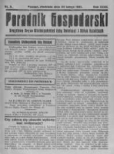 Poradnik Gospodarski. Pismo Tygodniowe. 1921.02.20 R.32 nr8