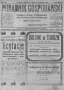 Poradnik Gospodarski. Pismo Tygodniowe. 1921.04.03 R.32 nr14