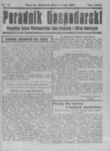Poradnik Gospodarski. Pismo Tygodniowe. 1921.05.08 R.32 nr19