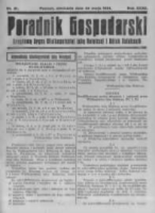 Poradnik Gospodarski. Pismo Tygodniowe. 1921.05.22 R.32 nr21