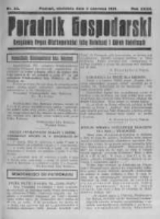 Poradnik Gospodarski. Pismo Tygodniowe. 1921.06.05 R.32 nr23