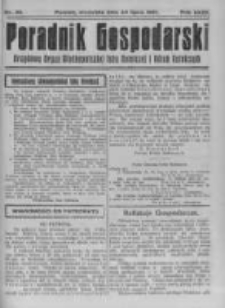 Poradnik Gospodarski. Pismo Tygodniowe. 1921.07.24 R.32 nr30