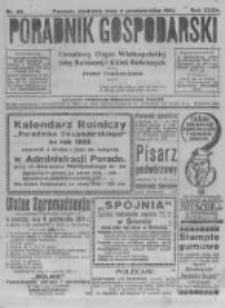 Poradnik Gospodarski. Pismo Tygodniowe. 1921.10.02 R.32 nr40