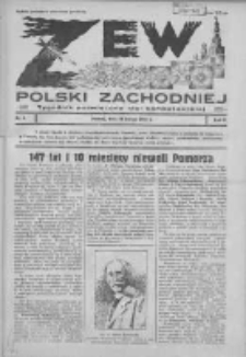 Zew Polski Zachodniej: tygodnik poświęcony idei kombatanckiej 1935.02.24 R.2 Nr8