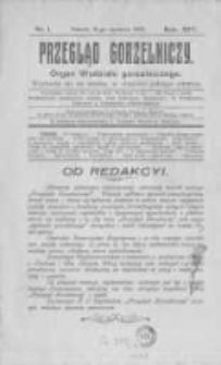 Przegląd Gorzelniczy. Organ Wydziału Gorzelniczego. 1908 R.14 nr1