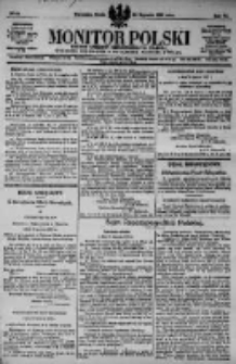 Monitor Polski. Dziennik Urzędowy Rzeczypospolitej Polskiej. 1923.01.24 R.6 nr19