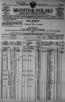 Monitor Polski. Dziennik Urzędowy Rzeczypospolitej Polskiej. 1923.03.17 R.6 nr63