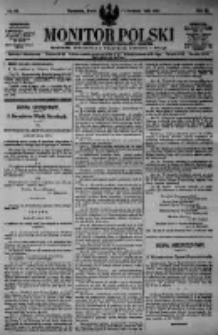 Monitor Polski. Dziennik Urzędowy Rzeczypospolitej Polskiej. 1923.04.11 R.6 nr82