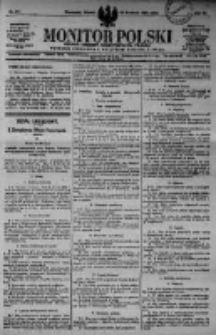 Monitor Polski. Dziennik Urzędowy Rzeczypospolitej Polskiej. 1923.04.17 R.6 nr87